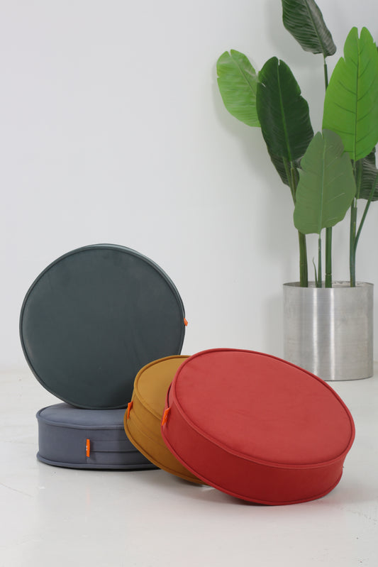 Premium Kumaş Blok Sünger Makaron Minder - Dörtlü Set 40 cm