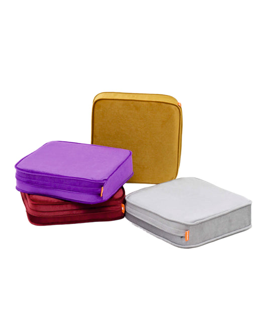 Kadife Kumaş Blok Sünger Kare Minder Dörtlü Set 40 cm