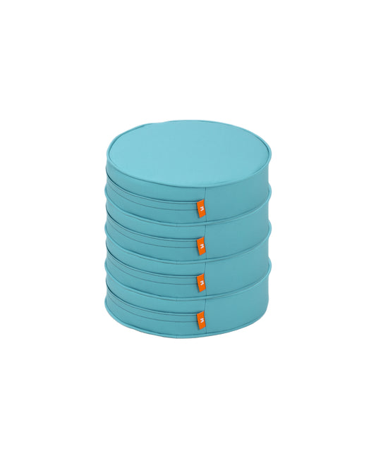 Deri Kumaş Blok Sünger Makaron Minder - Dörtlü Set 40 cm