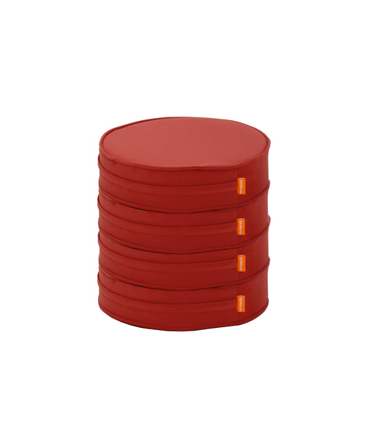 Premium Kumaş Blok Sünger Makaron Minder - Dörtlü Set 40 cm